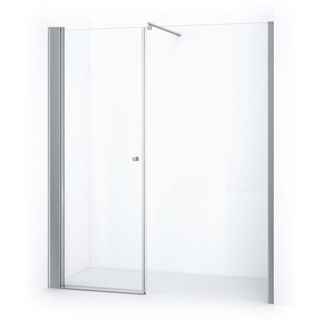 Maxaro Douchewand met Draaideur Zircon Comfort 200cm Chroom - 6095827957990