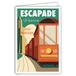 Afie Urbaine Citadine Tramways City Roadtrip Retro Vintage 69-4328 Verjaardagskaart met envelop, mini-poster in formaat 17 x 11,5 cm