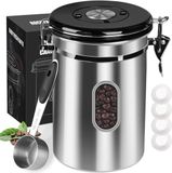 Unyqoos Boîte à café, hermétique, acier inoxydable, 2,8 litre