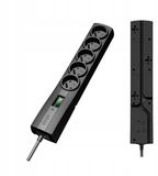 Ever Classic Serie - Overspanningsbeveiliging Stekkerdoos - 5m - 5 Stopcontacten - Zwart