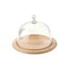 Continenta Kaasbel, kaasplank, 2-delig, rond, van rubberhout, afmeting: Ø 20 x 14 cm