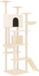 vidaXL Arbre à chat avec poteaux à gratter en sisal 191 cm crème