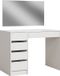 Vicco Thalia Kaptafel, Wit, 100 cm met spiegel