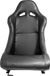AutoStyle Sportstoel 'BW' - Zwart Kunstleder - Vaste rugleuning - incl. sledes