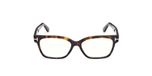 Tom Ford Ft6171-b Blue Block Havana Rectangle Transparent 53mm Lunettes pour femmes