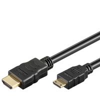 Wentronic HDMI Kabel - 1m - Zwart - Male/Female