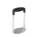 Lacor - 62897 - hakmolen voor gekookte aardappelen, aardappelpers, keukengerei, maximale duurzaamheid, robuust, ergonomische handgreep, vaatwasmachinebestendig, roestvrij staal 18/10, zwart