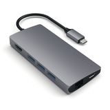 Satechi Multi-Port Adapter V2 Dock - USB-C Hub - Grey