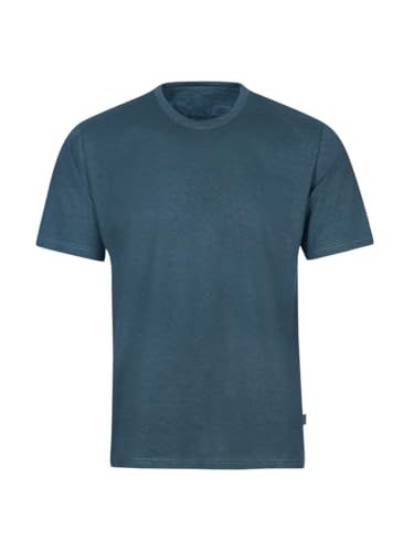 Trigema Heren T-shirt Deluxe Katoen - Jeans-melange - Maat L