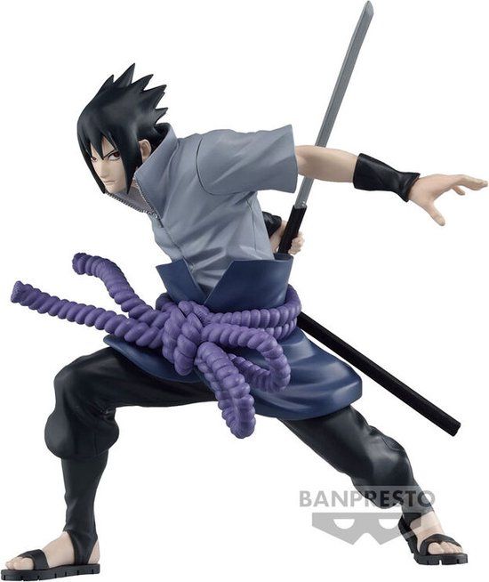 Naruto Shippuden Vibration Stars Sasuke Uchiha III Figure - 13cm - Banpresto