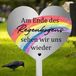 Solidchoice - Grafpaal hartvormig en metaal met opschrift voor aandenken