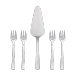 Aida Groovy Ensemble de couverts à gâteau Lot de 5 Acier inoxydable