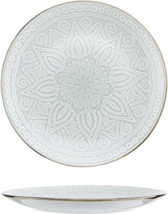 Cosy & Trendy Cosy en Trendy Murano Plat Bord Beige 20 cm - Set van 6 stuks