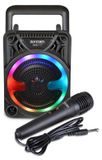 Enceinte sans fil mini enceinte - Bluetooth - Éclairage RVB - 125 x 125 x 180 mm - Microphone