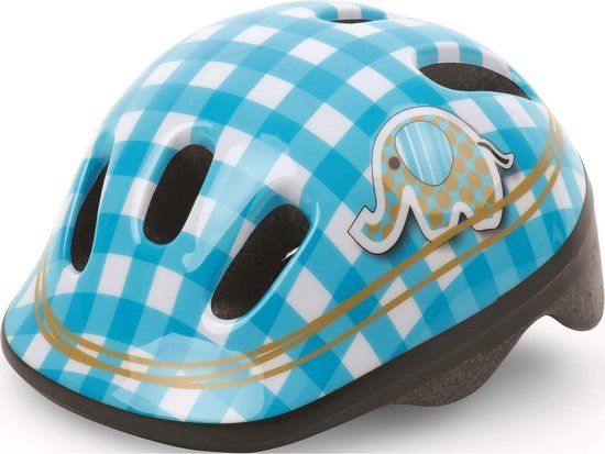 Polisport Elephant Kinderfietshelm - Wit/Blauw - XXS (44-48cm)