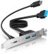GRAUGEAR 20 Gbps USB3.2 Gen2x2 C-Voorpaneeladapter
