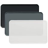 Merkloos / Sans marque KaraLuna Basic Siliconen voerbakmat, 60 x 40 cm, transparant, antislip mat voor honden- of kattenbak, automatische voerbakmat voor honden of katten