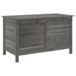 Coffre de jardin 99x49,5x58,5 cm bois d'épicéa massif anthracite