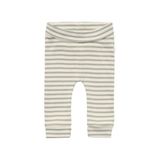 Noppies baby katoenen gestreepte babybroek - groen/ecru