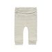 Noppies baby katoenen gestreepte babybroek - groen/ecru