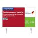 magnetoplan Tafelscheidingswand VarioPin whiteboard/vilt breedte 800 mm rood
