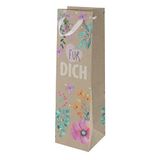 SUSYCARD Geschenktas Kraft 10,5x36x10cm Flower Frame FSC 1st