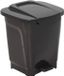 Wan GmbH 15 Litres Poubelle à pédale en plastique - Noir
