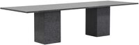 Garden Collections Graniet dining tuintafel 300 x 100 cm - Antraciet/Grijs