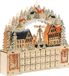 HOMCOM Christmas Advent Calendar MDF 45L x 9B x 42,5H cm Naturholz