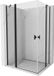 Mexen Mist Duo porte de douche pivotante 110 x 95 cm, transparent, noir