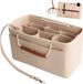 Bol Sac organisateur pour femme - Sacs à main en feutre - Moyen - Beige