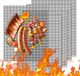 OEM Elodame B.V. Grillmat - BBQ mat - Set van 5 Antiaanbak Grillmatten voor Buiten - Gelijkmatige Verhitting - Makkelijk Schoon te Maken - Herbruikbare BBQ Accessoires - Werkt op Gas Houtskool en Elektrische Grills - Formaat 33x40 cm - Zwart