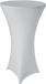 Sunnydays nette afdekhoes voor een statafel - wit - spandex elastiek - Dia 80 cm x H 110 cm - tafelhoes