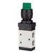 RIEGLER 116023-515.6005 3/2-weg klep, handmatig »M3« draaiknop k, NC, monost. G1/4, groen, 1 stuk