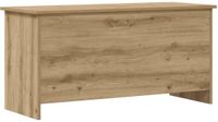 vidaXL Opbergkist Artisanaal eiken 100 x 40 x 50 cm Bewerkt hout