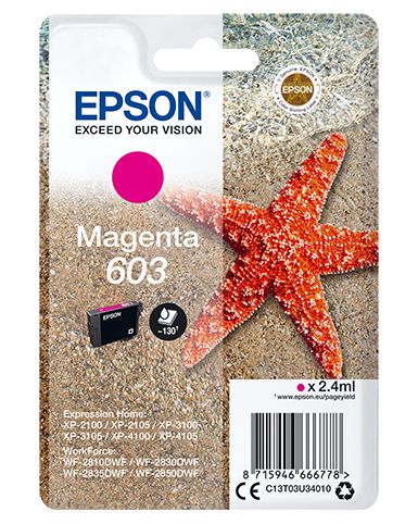Epson 603 Magenta Ink Cartridge - Original