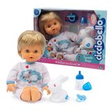Giochi Preziosi Cicciobello Sweet Nap Interactieve pop met knuffel, 42 cm hoog, inclusief fopspeen en lamp in konijnenvorm, voor kinderen vanaf 2 jaar