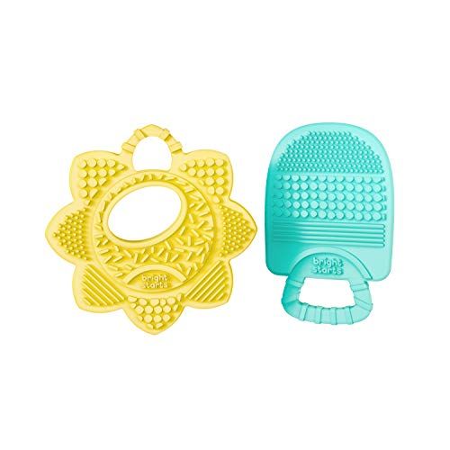 Bright Starts Sunny Fopspenen 2 Multi-Textured Bijtringen - 0074451125032