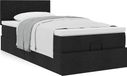 Maison Exclusive - Lit coffre avec matelas, noir, 90x200 cm, textile