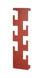 HAKU Wandkapstok rood, staal - Maat: B 15 cm x H 60 cm x D 8 cm, Stijl: Modern
