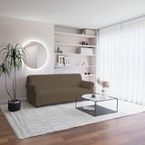 Italian Bed Linen Bankovertrek, bi-elastisch, voor 3-zitsbank, taupe