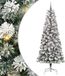 vidaXL Kunstmatige Hinged Kerstboom 300 LED's Groen en Wit 240 cm