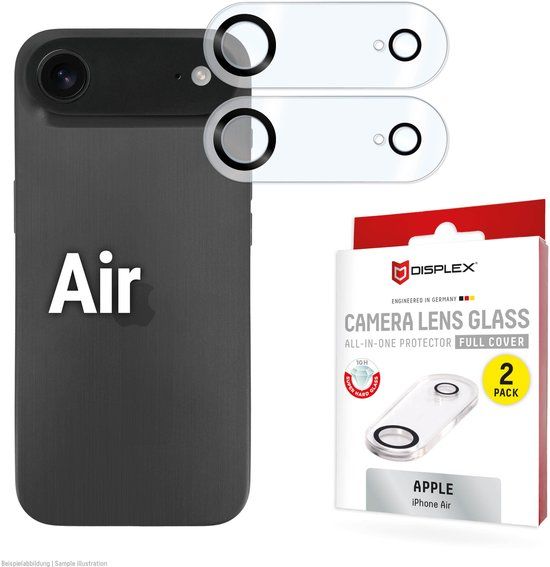 Displex CamGlass All-In-One Camera Protector geschikt voor Apple iPhone Air