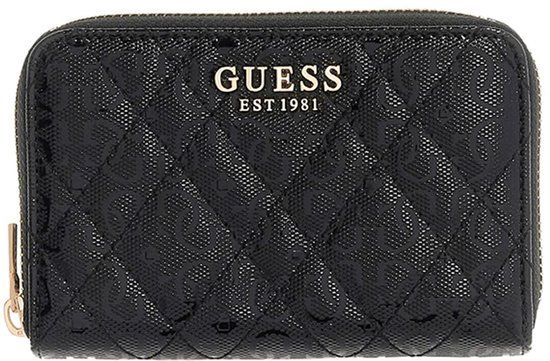 Guess Isemay Portemonnee Dames - Ritsportemonnee - Imitatieleer - Zwart