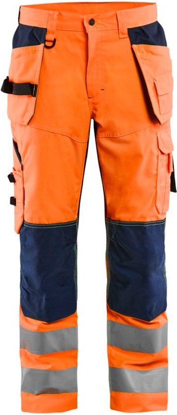 Blåkläder Werkbroek High Vis met ventilatie 1565-1811 - High Vis Oranje/Marineblauw - C52