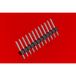 Molex Connecteur mâle, montage encastré (standard) Nombre de rangées : 1 Nombre de pôles par rangée : 16 22284160 1 pièce(s) Sac