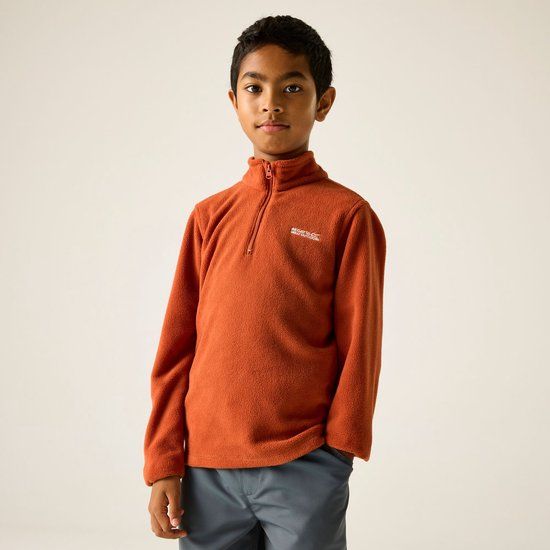Regatta Fleece Kinderen Half-zip Kraag Rood Polyester Unisex 140