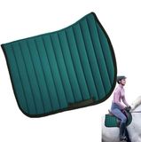 Merkloos / Sans marque Wan GmbH Zadeldekje Paard - Paardrijdekje Zadelonderlegger - Verbeteren Rijcomfort - Ergonomisch Ontwerp - 68x51 cm - Donkergroen