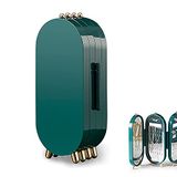 Opvouwbare sieradenstandaard, sieradendisplaystandaard, oorbelsieradenhouder, 4-laags display, 151 hangende gaten, 21 kettinggroeven, met spiegel, voor oorbellen, oorstekers, dunne ketting