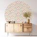 Autocollant Mural Rond / Cercle - Motif Oriental - Diamètre 140 Cm - Adhésif Mat